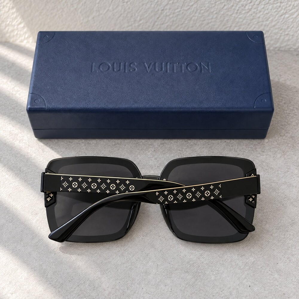Louis Vuitton Black Square Sunglasses - Picture 6 of 6